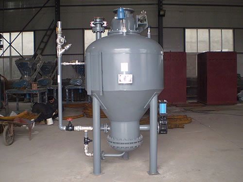 HWL dense phase pneumatic conveyor (Whirlpool), convey materials from the side tube
